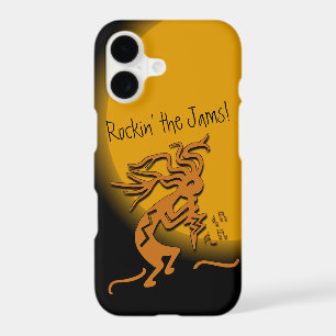 Kokopelli Avec Notes Musicales Oeuvre D'Art