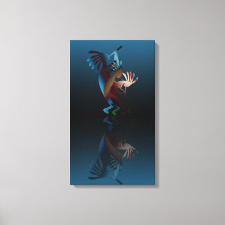 Kokopelli Blues Music 14"x24" Canvas Print