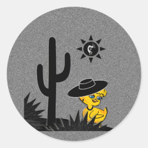 Kokopelli Chick #4 Classic Round Sticker