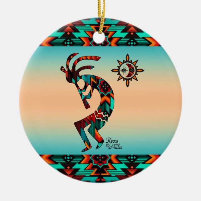 Kokopelli Christmas Ornament (Front)