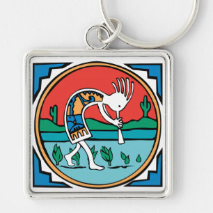 Kokopelli Colour Keychain