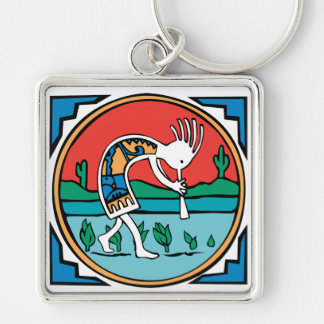 Kokopelli Colour Keychain