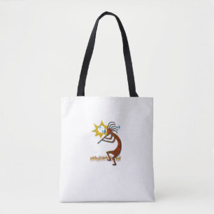Kokopelli Concert Cool Fashion Native American Tote Bag