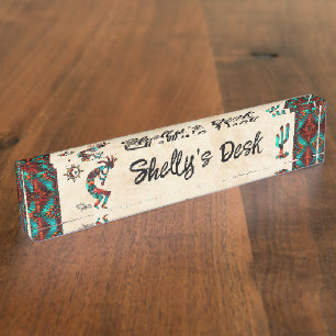 Kokopelli Desk Name Plate
