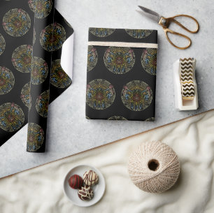 Kokopelli Duo - Man In The Maze - Dreamcatcher 1 Wrapping Paper