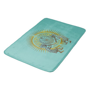 Kokopelli Duo - Man In The Maze - Sun 1 Bath Mat