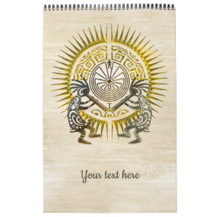 Kokopelli Duo - Man In The Maze - Sun 1 Calendar