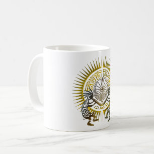 Kokopelli Duo - Man In The Maze - Sun 1 Coffee Mug