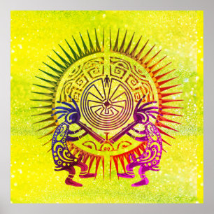 Kokopelli Duo - Man In The Maze - Sun 1a Poster