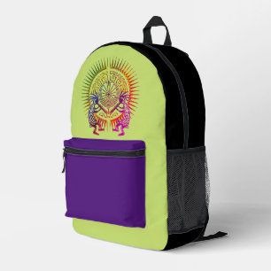 Kokopelli Duo - Man In The Maze - Sun 1a Printed Backpack