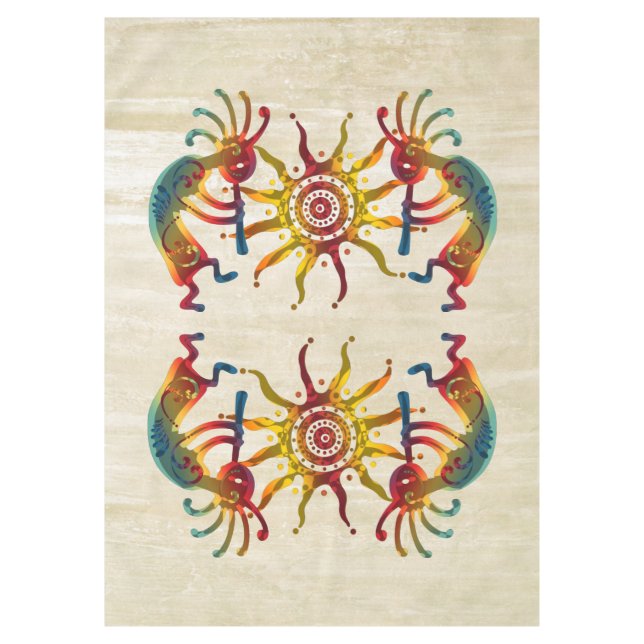 KOKOPELLI DUO SUN + your ideas Tablecloth (Front)