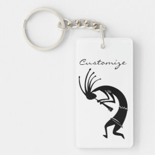 Kokopelli flute player Thunder_Cove Keychain