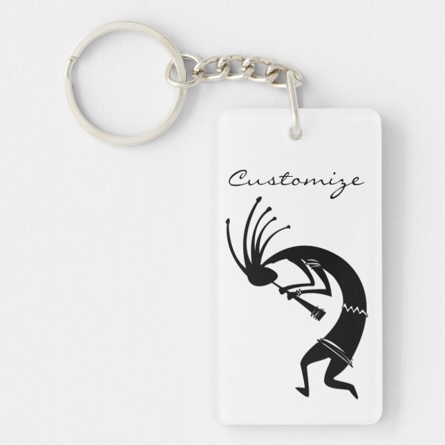 Kokopelli flute player Thunder_Cove Keychain (Front)