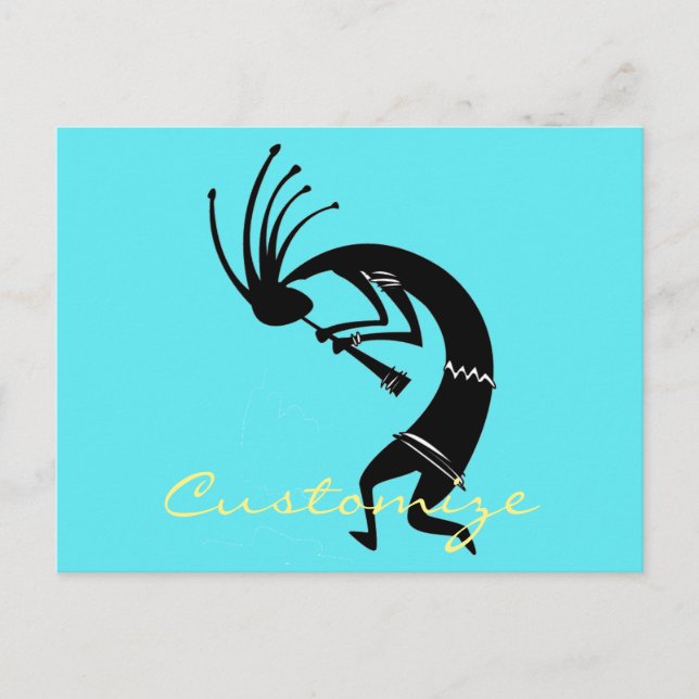 Kokopelli flute player Thunder_Cove Postcard (Front)