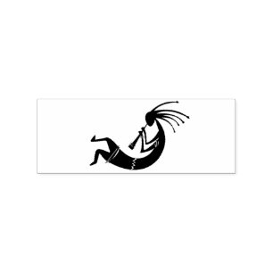Kokopelli flute player Thunder_Cove Rubber Stamp