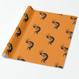 Kokopelli flute player Thunder_Cove Wrapping Paper
