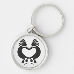 Kokopelli for Valentine's day Keychain