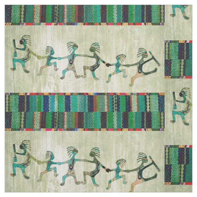 KOKOPELLI funny familiy + your ideas Fabric (Swatch)