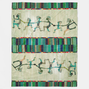 KOKOPELLI funny familiy + your ideas Fleece Blanket