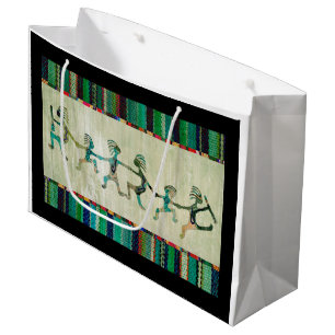 KOKOPELLI funny familiy + your ideas Large Gift Bag