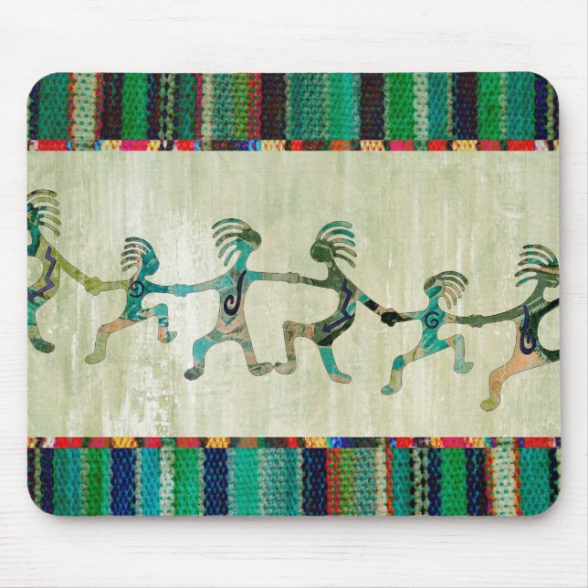 KOKOPELLI funny familiy + your ideas Mouse Pad (Front)