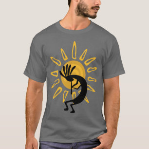 Kokopelli Gold Mens Tshirt gris de base