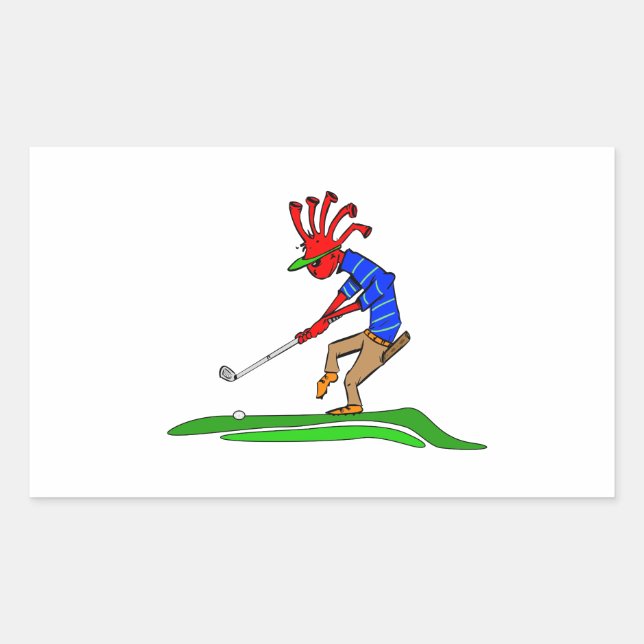 Kokopelli Golfer Sticker (Front)