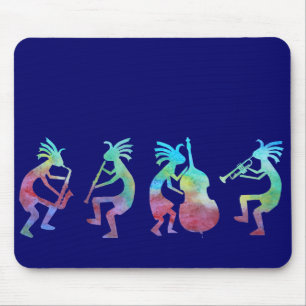 Kokopelli Jazz Quartet Mouse Pad