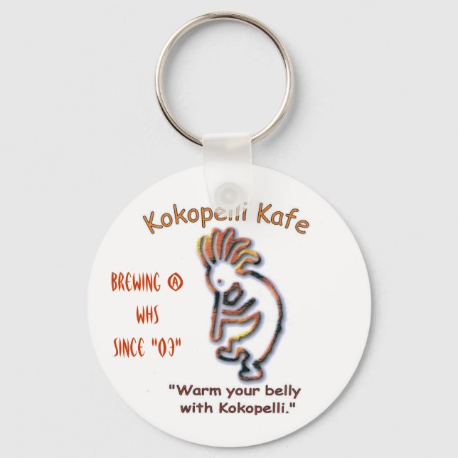 kokopelli kafe 001_edited, Brewing @ WHS since ... Keychain (Front)