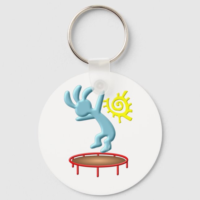 Kokopelli Kids Trampoline Keychain (Front)