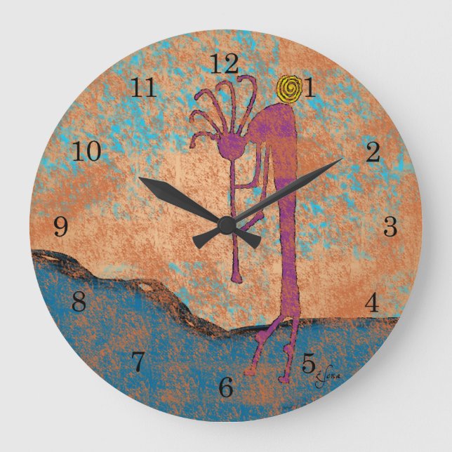 Kokopelli Large Clock (Front)