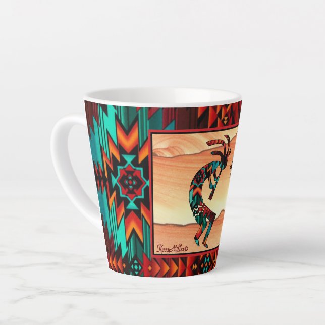 Kokopelli Latte Mug Sud-Ouest (Angle gauche)