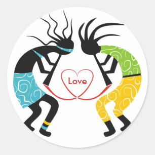 Kokopelli Love Stickers