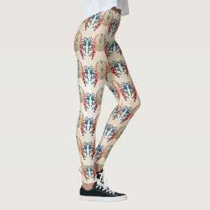 KOKOPELLI / MAN IN THE MAZE coloured + your ideas Leggings