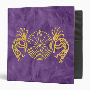 KOKOPELLI / MAN IN THE MAZE gold + your ideas Binder