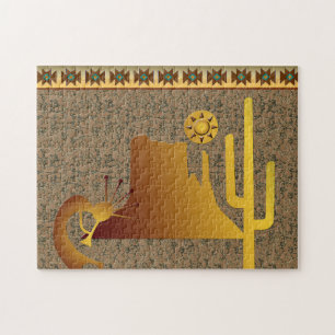 Kokopelli Mesa & Cactus Set #1 Jigsaw Puzzle