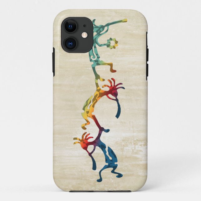 KOKOPELLI musician acrobats + your ideas Case-Mate iPhone Case (Back)
