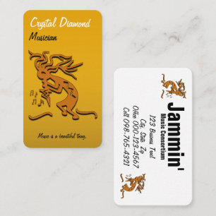 Kokopelli Musician Artwork Business Card