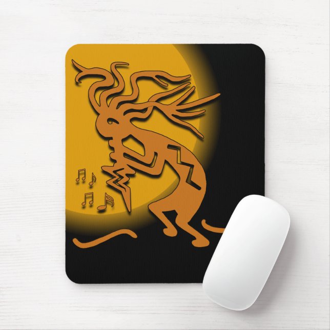 Kokopelli Musician Mouse Pad (With Mouse)