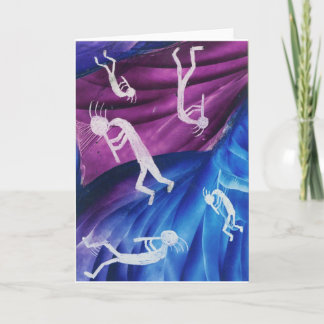 Kokopelli - Native American Flute Player Card