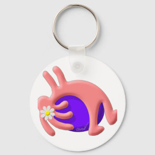 Kokopelli Native American Pilates Keychain