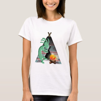 Kokopelli Native American Tipi Camping T-Shirt