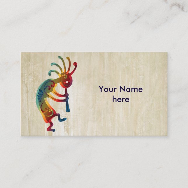 KOKOPELLI ornaments + your ideas Business Card (Front)