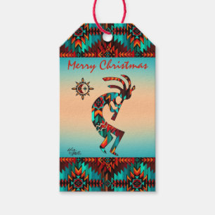 Kokopelli Playing The Flute Gift Tags