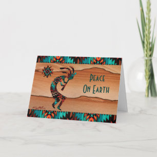 KOKOPELLI PLAYING THE FLUTE HOLIDAY CARD