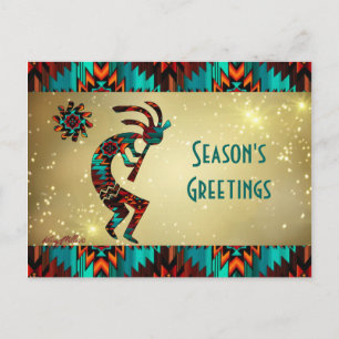 KOKOPELLI PLAYING THE FLUTE POSTCARD