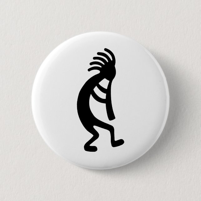 Kokopelli Products & Designs! 2 Inch Round Button (Front)