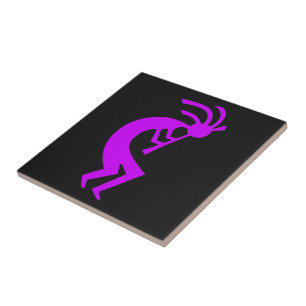 Kokopelli Purple Tile