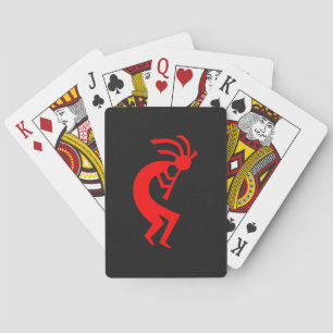 Kokopelli Red Playing Cards