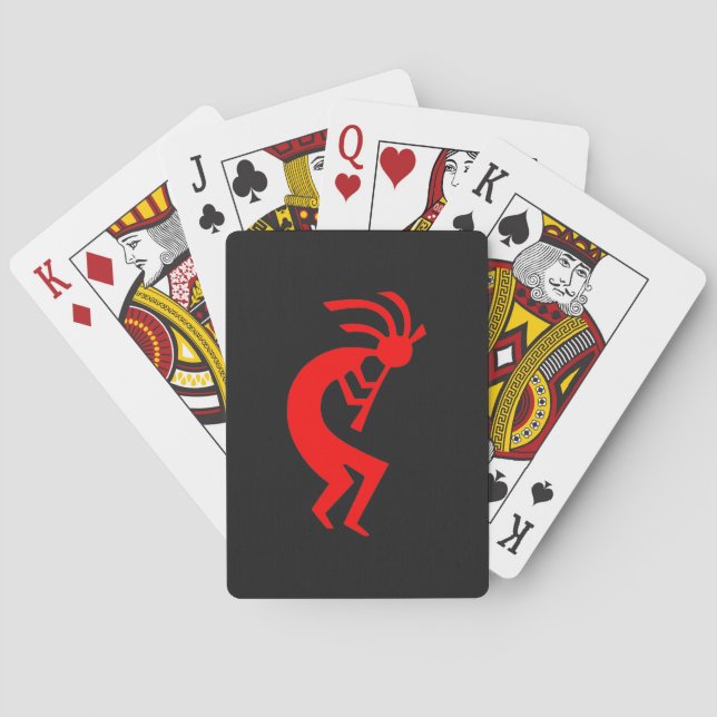 Kokopelli Red Playing Cards (Back)
